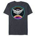 thumbnail image 1 of Disney and Pixar’s Lightyear Star Command Badge - Short Sleeve Blended T-Shirt for Adults - Customized-Navy Heather, 1 of 5