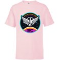 thumbnail image 1 of Disney and Pixar’s Lightyear Star Command Badge - Short Sleeve T-Shirt for Kids - Customized-Soft Pink, 1 of 5