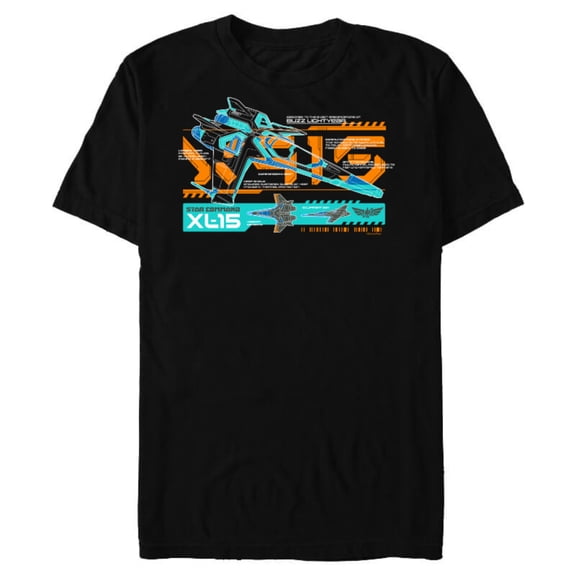 Disney and Pixar’s Lightyear Star Command XL-15 - Short Sleeve Blended T-Shirt for Adults - Customized-Black