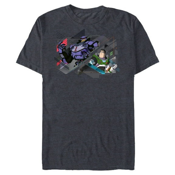 Disney and Pixar’s Lightyear and Emperor Zurg - Short Sleeve Blended T-Shirt for Adults - Customized-Navy Heather