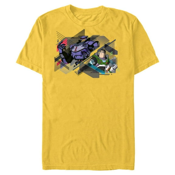 Disney and Pixar’s Lightyear and Emperor Zurg - Short Sleeve Blended T-Shirt for Adults - Customized-Yellow