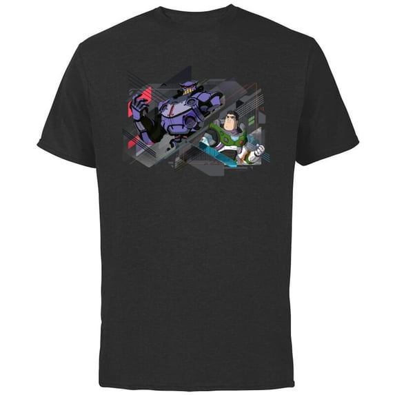 Disney and Pixar’s Lightyear and Emperor Zurg - Short Sleeve Cotton T-Shirt for Adults - Customized-Black