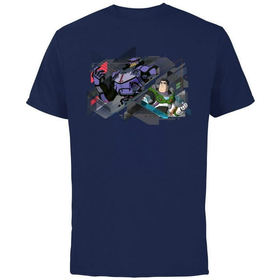 Disney and Pixar’s Lightyear and Emperor Zurg - Short Sleeve Cotton T-Shirt for Adults - Customized-Navy
