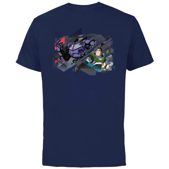 Disney and Pixar’s Lightyear and Emperor Zurg - Short Sleeve Cotton T-Shirt for Adults - Customized-Navy