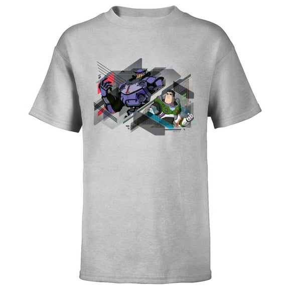Disney and Pixar’s Lightyear and Emperor Zurg - Short Sleeve T-Shirt for Kids - Customized-Athletic Heather