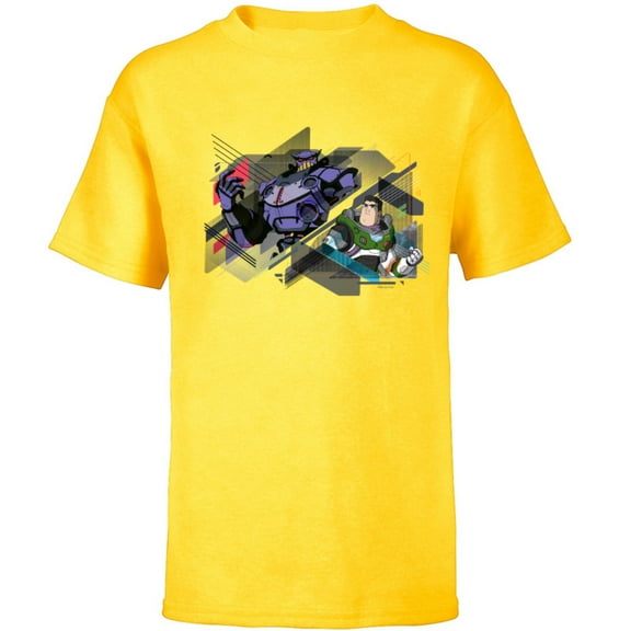 Disney and Pixar’s Lightyear and Emperor Zurg - Short Sleeve T-Shirt for Kids - Customized-Yellow