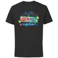 thumbnail image 1 of Disney and Pixar’s Lotso Mei Brave Bear Cub Fluffy Together - Short Sleeve Cotton T-Shirt for Adults - Customized-Black, 1 of 5