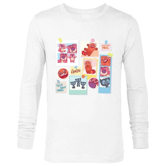 Disney and Pixar’s Lotso Mei Brave Bears Fluffy Cute Photos - Long Sleeve T-Shirt for Men - Customized-White