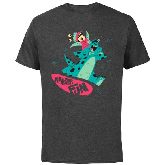Disney and Pixar’s Monster, Inc. Sulley and Boo Monster Fun - Short Sleeve Cotton T-Shirt for Adults - Customized-Charcoal