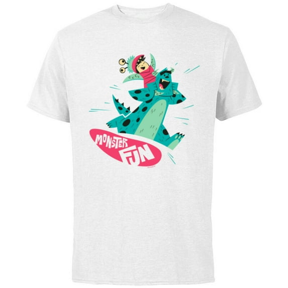 Disney and Pixar’s Monster, Inc. Sulley and Boo Monster Fun - Short Sleeve Cotton T-Shirt for Adults - Customized-White