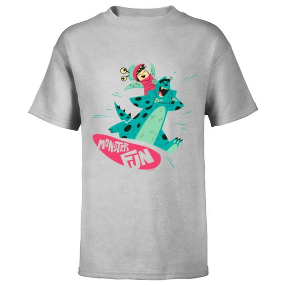 Disney and Pixar’s Monster, Inc. Sulley and Boo Monster Fun - Short Sleeve T-Shirt for Kids - Customized-Athletic Heather