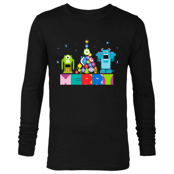 Disney and Pixar’s Monsters, Inc. Christmas Nutcrackers - Long Sleeve T-Shirt for Men - Customized-Black