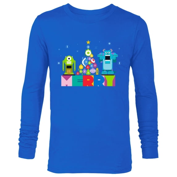 Disney and Pixar’s Monsters, Inc. Christmas Nutcrackers - Long Sleeve T-Shirt for Men - Customized-Navy