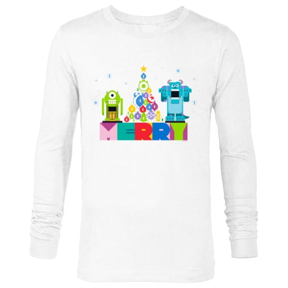 Disney and Pixar’s Monsters, Inc. Christmas Nutcrackers - Long Sleeve T-Shirt for Men - Customized-White