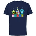 thumbnail image 1 of Disney and Pixar’s Monsters, Inc. Christmas Nutcrackers - Short Sleeve Cotton T-Shirt for Adults - Customized-Navy, 1 of 5
