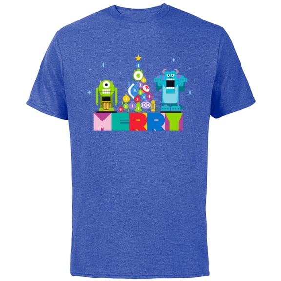 Disney and Pixar’s Monsters, Inc. Christmas Nutcrackers - Short Sleeve Cotton T-Shirt for Adults - Customized-Royal Heather