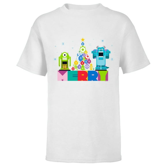 Disney and Pixar’s Monsters, Inc. Christmas Nutcrackers - Short Sleeve T-Shirt for Kids - Customized-White