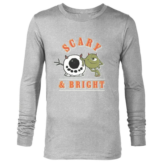 Disney and Pixar’s Monsters, Inc. Christmas Scary & Bright - Long Sleeve T-Shirt for Men - Customized-Athletic Heather