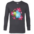 thumbnail image 1 of Disney and Pixar’s Monsters Inc Cute Sulley & Mike Flowers - Long Sleeve T-Shirt for Men - Customized-Charcoal Heather, 1 of 5
