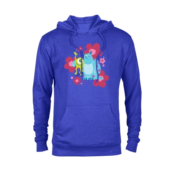 Disney and Pixar’s Monsters Inc Cute Sulley & Mike Flowers - Pullover Hoodie for Adults - Customized-Royal