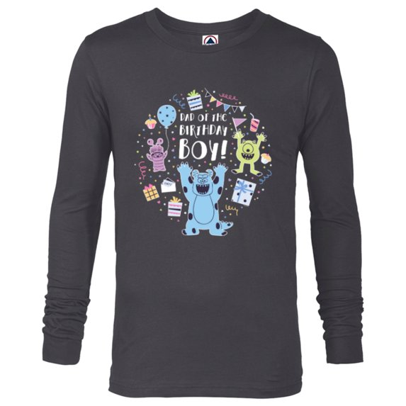 Disney and Pixar’s Monsters, Inc. Dad of the Birthday Boy - Long Sleeve T-Shirt for Men - Customized-Charcoal Heather