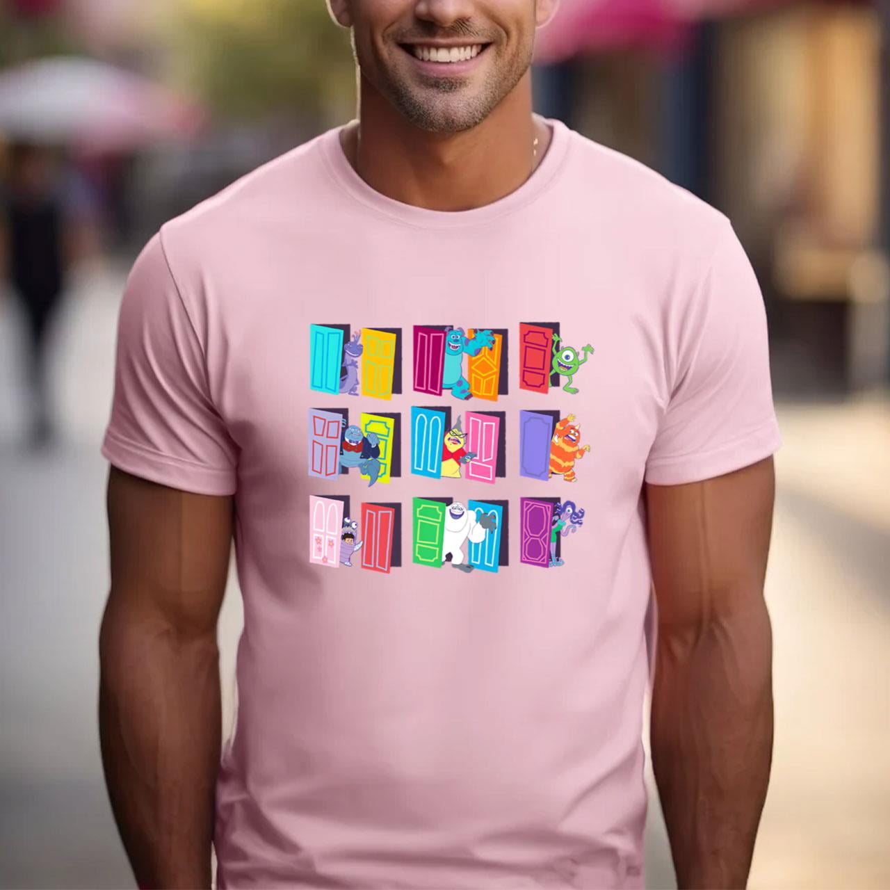 Disney and Pixar®s Monsters Inc Doors Characters Custom TShirts for