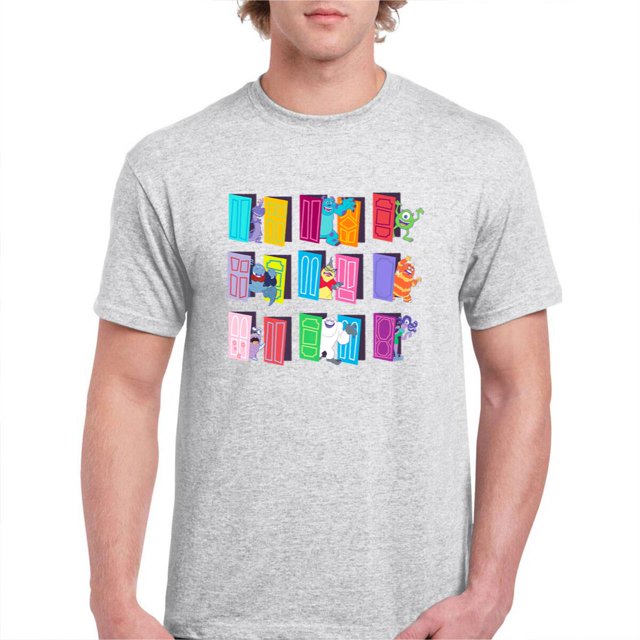 Disney and Pixar®s Monsters Inc Doors Characters Custom TShirts for