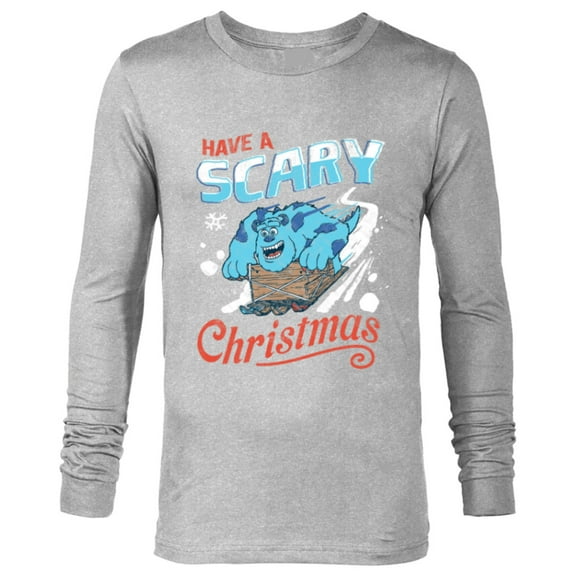 Disney and Pixar’s Monsters, Inc. Have a Scary Christmas - Long Sleeve T-Shirt for Men - Customized-Athletic Heather