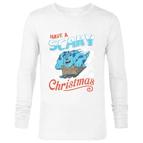 Disney and Pixar’s Monsters, Inc. Have a Scary Christmas - Long Sleeve T-Shirt for Men - Customized-White