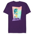 thumbnail image 1 of Disney and Pixar’s Monsters Inc Hello Sulley Door Peek - Short Sleeve Blended T-Shirt for Adults - Customized-Purple, 1 of 5