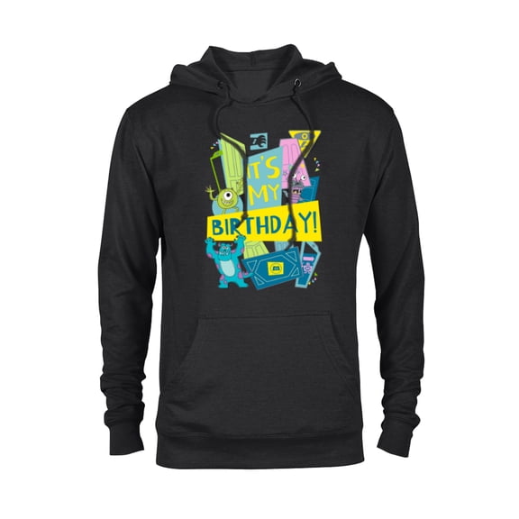 Disney and Pixar’s Monsters, Inc. It’s My Birthday - Pullover Hoodie for Adults - Customized-Black