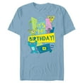 thumbnail image 1 of Disney and Pixar’s Monsters, Inc. It’s My Birthday - Short Sleeve Blended T-Shirt for Adults - Customized-Ocean Blue, 1 of 5