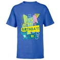 thumbnail image 1 of Disney and Pixar’s Monsters, Inc. It’s My Birthday - Short Sleeve T-Shirt for Kids - Customized-Royal, 1 of 5