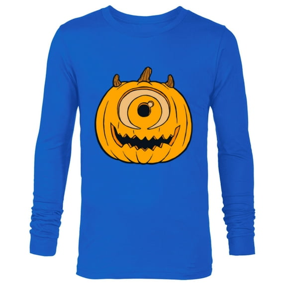 Disney and Pixar's Monsters, Inc. Mike-O'-Lantern - Long Sleeve T-Shirt for Men - Customized-Navy