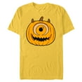 thumbnail image 1 of Disney and Pixar's Monsters, Inc. Mike-O'-Lantern - Short Sleeve Blended T-Shirt for Adults - Customized-Yellow, 1 of 5