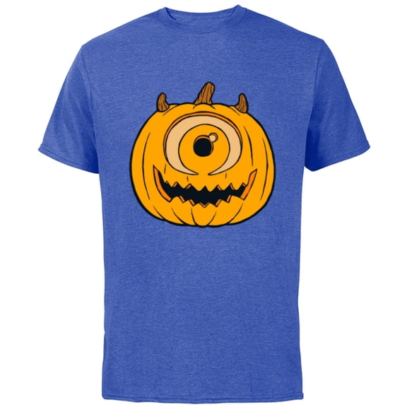 Disney and Pixar's Monsters, Inc. Mike-O'-Lantern - Short Sleeve Cotton T-Shirt for Adults - Customized-Royal Heather