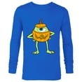 thumbnail image 1 of Disney and Pixar's Monsters, Inc. Mike Pumpkin Halloween - Long Sleeve T-Shirt for Men - Customized-Navy, 1 of 5