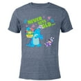 thumbnail image 1 of Disney and Pixar’s Monsters, Inc. Mike Sulley Boo Easter - Short Sleeve Blended T-Shirt for Adults - Customized-Navy Heather, 1 of 5