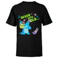 thumbnail image 1 of Disney and Pixar’s Monsters, Inc. Mike Sulley Boo Easter - Short Sleeve T-Shirt for Kids - Customized-Black, 1 of 5