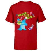 Disney and Pixar s Monsters, Inc. Mike Sulley Boo Easter - Short Sleeve T-Shirt for Kids - Customized-Red