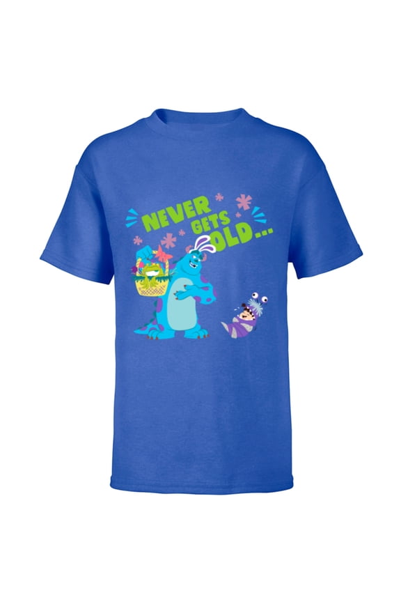 Disney and Pixar’s Monsters, Inc. Mike Sulley Boo Easter - Short Sleeve T-Shirt for Kids - Customized-Royal
