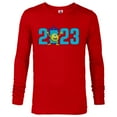 thumbnail image 1 of Disney and Pixar’s Monsters Inc Mike Wazowski 2023 New Year - Long Sleeve T-Shirt for Men - Customized-New Red, 1 of 5