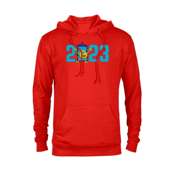 Disney and Pixar’s Monsters Inc Mike Wazowski 2023 New Year - Pullover Hoodie for Adults - Customized-Red