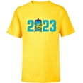 thumbnail image 1 of Disney and Pixar’s Monsters Inc Mike Wazowski 2023 New Year - Short Sleeve T-Shirt for Kids - Customized-Yellow, 1 of 5