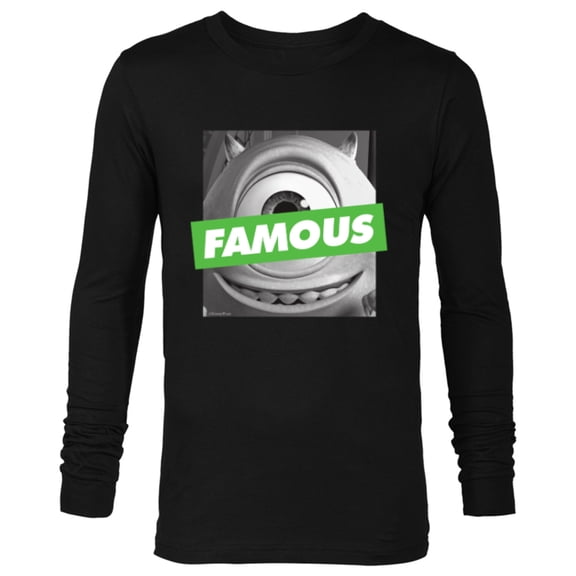Disney and Pixar’s Monsters, Inc. Mike Wazowski Famous - Long Sleeve T-Shirt for Men - Customized-Black