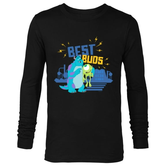 Disney and Pixar’s Monsters, Inc. Mike and Sulley Best Buds - Long Sleeve T-Shirt for Men - Customized-Black