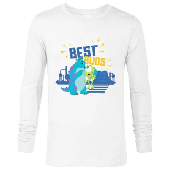Disney and Pixar’s Monsters, Inc. Mike and Sulley Best Buds - Long Sleeve T-Shirt for Men - Customized-White