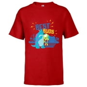 Disney and Pixar’s Monsters, Inc. Mike and Sulley Best Buds - Short Sleeve T-Shirt for Kids - Customized-Red