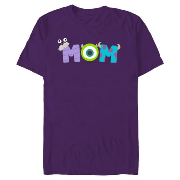 Disney and Pixar’s Monsters, Inc. Mom Mother’s Day Birthday - Short Sleeve Blended T-Shirt for Adults - Customized-Purple