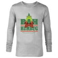 thumbnail image 1 of Disney and Pixar’s Monsters, Inc. Roz Christmas Bah Humbug - Long Sleeve T-Shirt for Men - Customized-Athletic Heather, 1 of 5